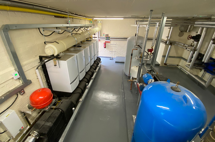 Commercial gas engineer install